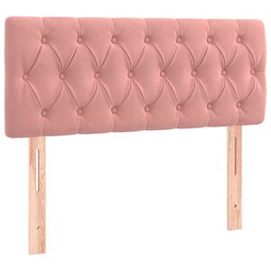 vidaXL Hoofdbord 90x7x78/88 cm fluweel roze