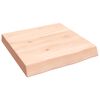 vidaXL Wastafelblad 40x40x(2-6) cm onbehandeld massief hout
