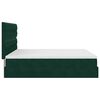 vidaXL Ottoman bed met matrassen 160x200cm fluweel donkergroen