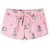 vidaXL Kindershorts met trekkoord 128 lichtroze