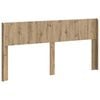 vidaXL Hoofdbord Artisanaal eiken Bewerkt hout