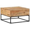 vidaXL Salontafel 68x68x41 cm ruw mangohout