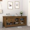 vidaXL Schoenenkast 110x38x45,5 cm massief grenenhout honingbruin