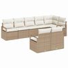 vidaXL Bankstel 8 pcs Beige poly rattan