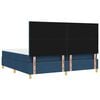 vidaXL Boxspringbed met matras met hoofdeinde Blauw 200 x 200 cm Stof