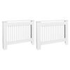 vidaXL Radiatorombouw 2 st 112 cm bewerkt hout wit