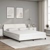 vidaXL Bedframe "Dover" kunstleer wit 160x200 cm