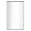 vidaXL Schoenenkast met spiegel 3-laags 63x17x102,5 cm grijs sonoma