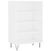 vidaXL Hoge kast 57x35x90 cm bewerkt hout wit