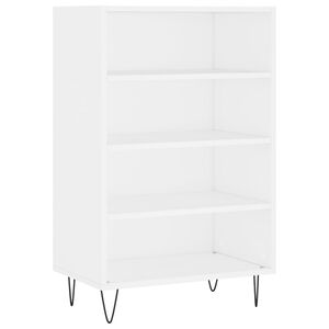 vidaXL Hoge kast 57x35x90 cm bewerkt hout wit