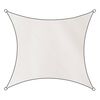 Livin'outdoor Schaduwdoek Como vierkant 5x5 m polyester wit