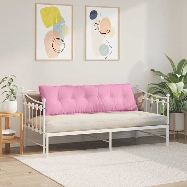 vidaXL Rugkussen Roze 160 x 19 x 50 cm Stof