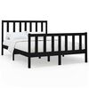 vidaXL Bedframe massief grenenhout zwart 140x190 cm