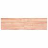 vidaXL Wandschap 120x30x(2-4)cm behandeld massief eikenhout lichtbruin