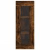 vidaXL Hoge kast 34,5x34x180 cm bewerkt hout gerookt eikenkleurig