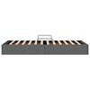 vidaXL Opslag bed met matras met opslag Donkergrijs 90 x 190 cm Stof