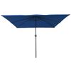 vidaXL Tuinparasol Blauw en Zwart 295 x 295 x 245 cm