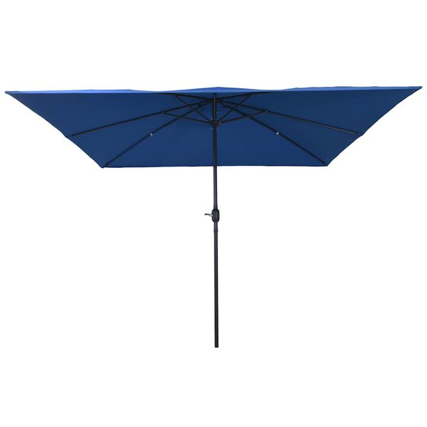 vidaXL Tuinparasol Blauw en Zwart 295 x 295 x 245 cm