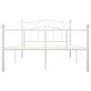 vidaXL Bedframe metaal wit 140x200 cm