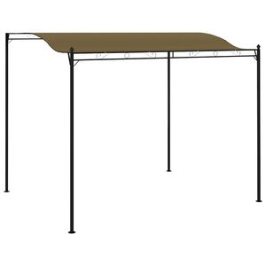 vidaXL Zonneluifel 180 g/m&sup2; 3x2,4 m taupe