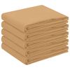 vidaXL Tafelkleed 5 st Rechthoekig Beige 140 x 140 cm Polyester