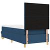 vidaXL Boxspring bed met matras met hoofdeinde Blauw 100 x 200 cm Stof