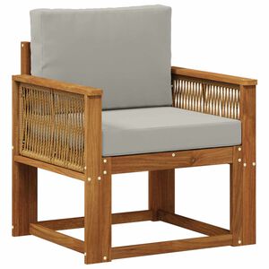 vidaXL Buiten Midden Sofa Massief Acaciahout Naturel