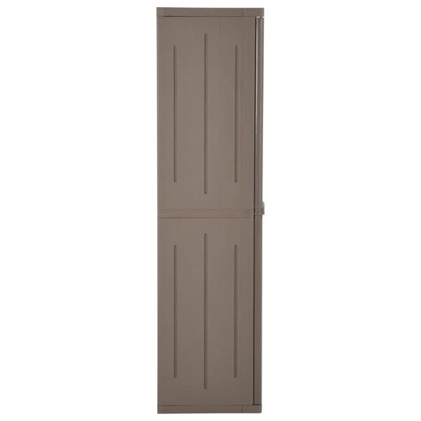 vidaXL Tuinkast 65x45x172 cm polypropyleen hout-look bruin
