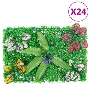 &nbsp;vidaXL Hek met kunstplanten&nbsp;24 st 40x60 cm groen