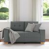 vidaXL Loveseat bank 120 cm stof donkergrijs