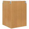vidaXL Hangkast Gerookte Eik en Wit 57 x 57 x 80 cm Bewerkt hout