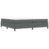 vidaXL Boxspringbed Donkergrijs 200 x 200 cm Stof