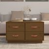 vidaXL Salontafel 80x80x45 cm massief grenenhout honingbruin