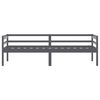 vidaXL Bedframe massief grenenhout donkergrijs 90x200 cm