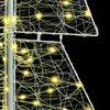 vidaXL Kerstboom met 240 LED Warmwit 180 cm Acryl