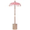 vidaXL Balinese parasol met basis Roze 95 x 95 x 260 cm