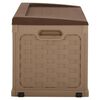 vidaXL Tuinbox 335 L PP rattan mokka-chocoladekleurig
