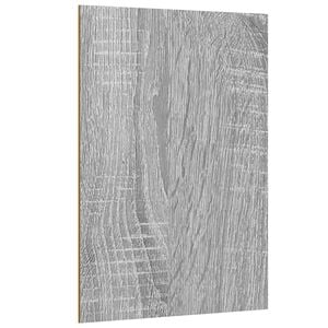 vidaXL Decorpanelen 12 st Grijs Sonoma 15 x 21 x 0,27 cm Bewerkt hout