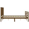 vidaXL Bedframe met hoofdbord massief hout honingbruin 140x190 cm