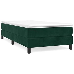 vidaXL Boxspring bed 90x190 cm fluweel donkergroen