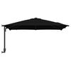 vidaXL Tuinparasol Zwart 248,5 x 247,5 x 160 cm Polyester en staal