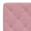 vidaXL Bedframe zonder matras fluweel roze 80x200 cm
