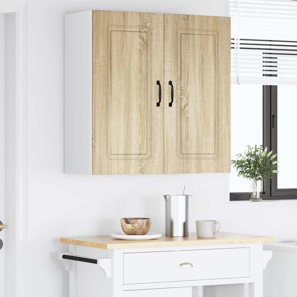 vidaXL Keukenkast Kalmar Sonoma Eiken 80 x 31 x 80 cm Bewerkt hout