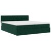 vidaXL Ottoman bed met matrassen en LED's 160x200cm fluweel