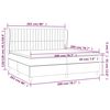vidaXL Boxspring met matras stof donkergrijs 200x200 cm