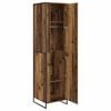 vidaXL Warderobe 2 pcs Oud Hout 50 x 50 x 200 cm Bewerkt hout