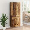 vidaXL Highboard met lade Oud Hout 69,5 x 34 x 180 cm Bewerkt hout