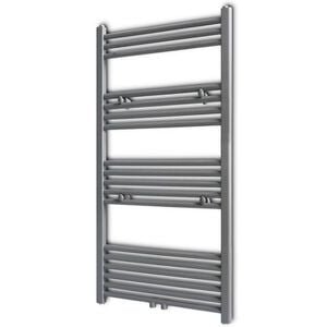 vidaXL Radiator / handdoekenrek recht 600x1160 mm grijs