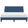 vidaXL Bed met matras "Hanko" stof blauw 140x190 cm
