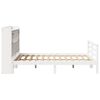 vidaXL Bed met boekenkast zonder matras grenenhout wit 140x190 cm